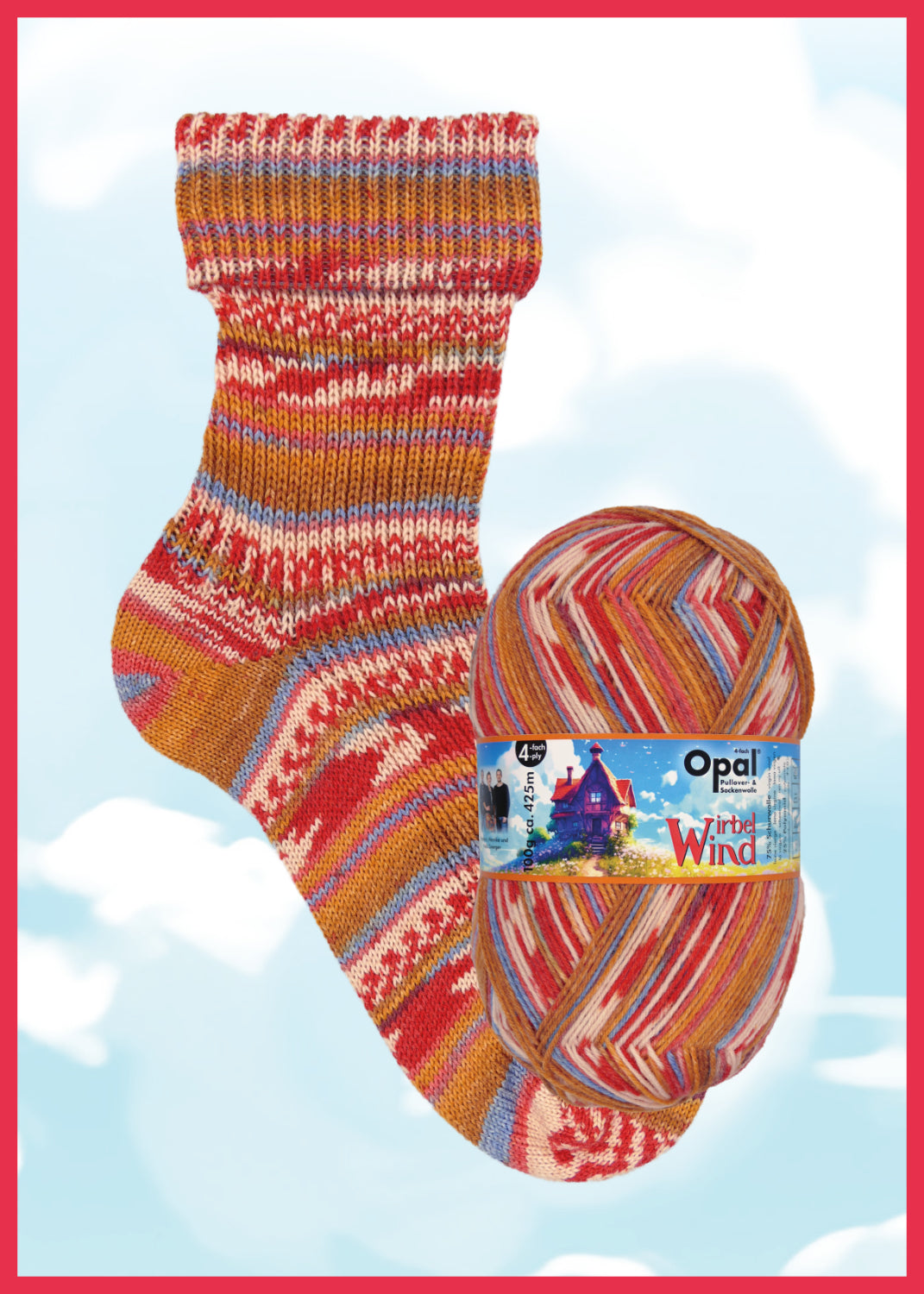 Opal Wirbelwind Sock 4ply